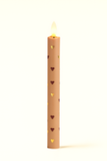 LED Pillar Candle Hearts Sand
